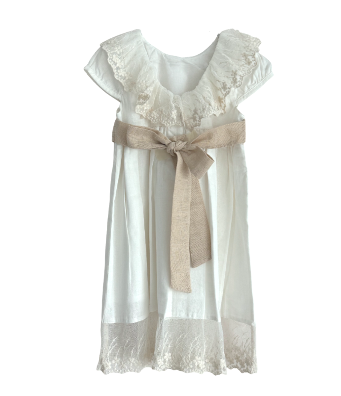 Margot Dress Short Sleeve , White