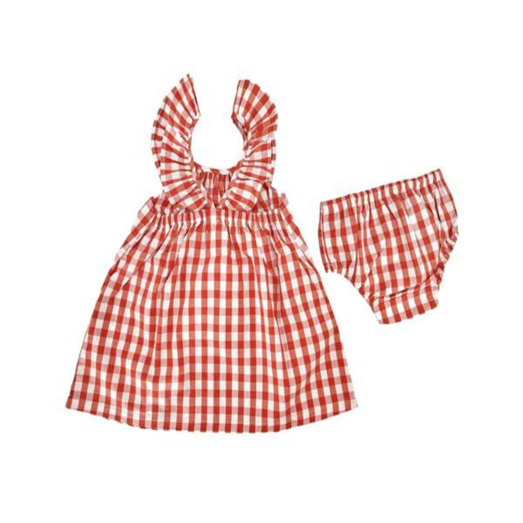 Vichy Niza Dress, Red