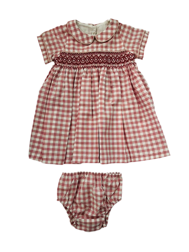 Hannah Smocked Dress , Pink