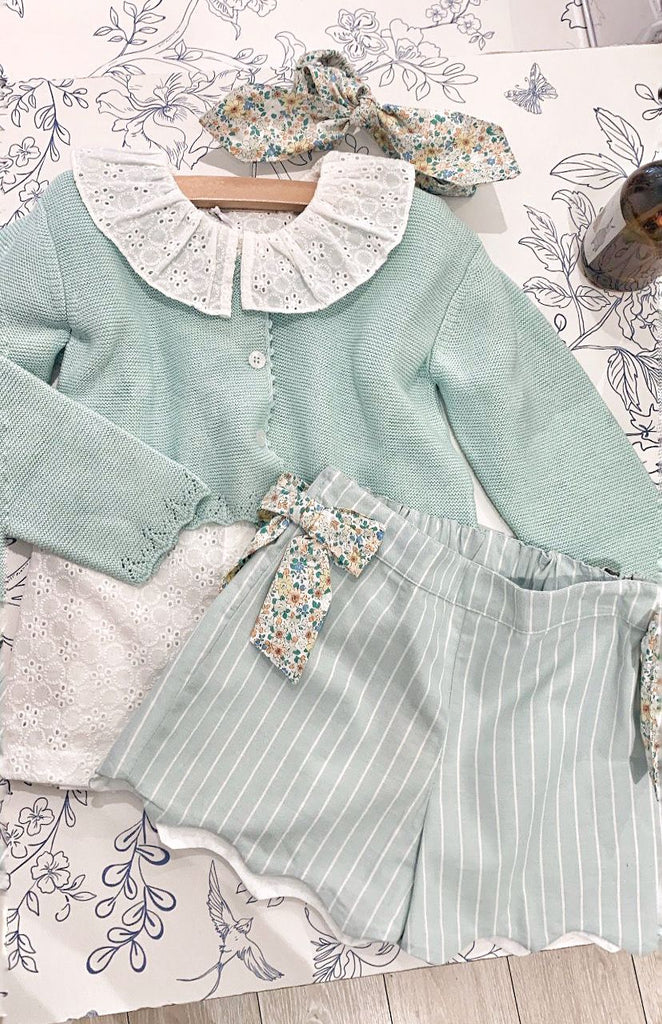 Menton Linen Short, Mint