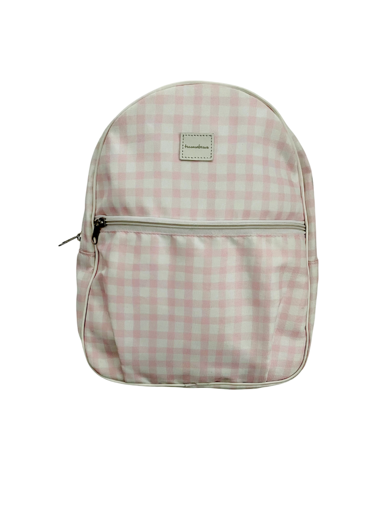 Gingham Preschool Backpack, Pink