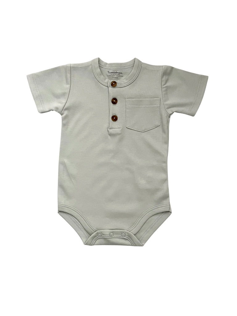 Beltran Pima Bodysuit Short Sleeves , Mint