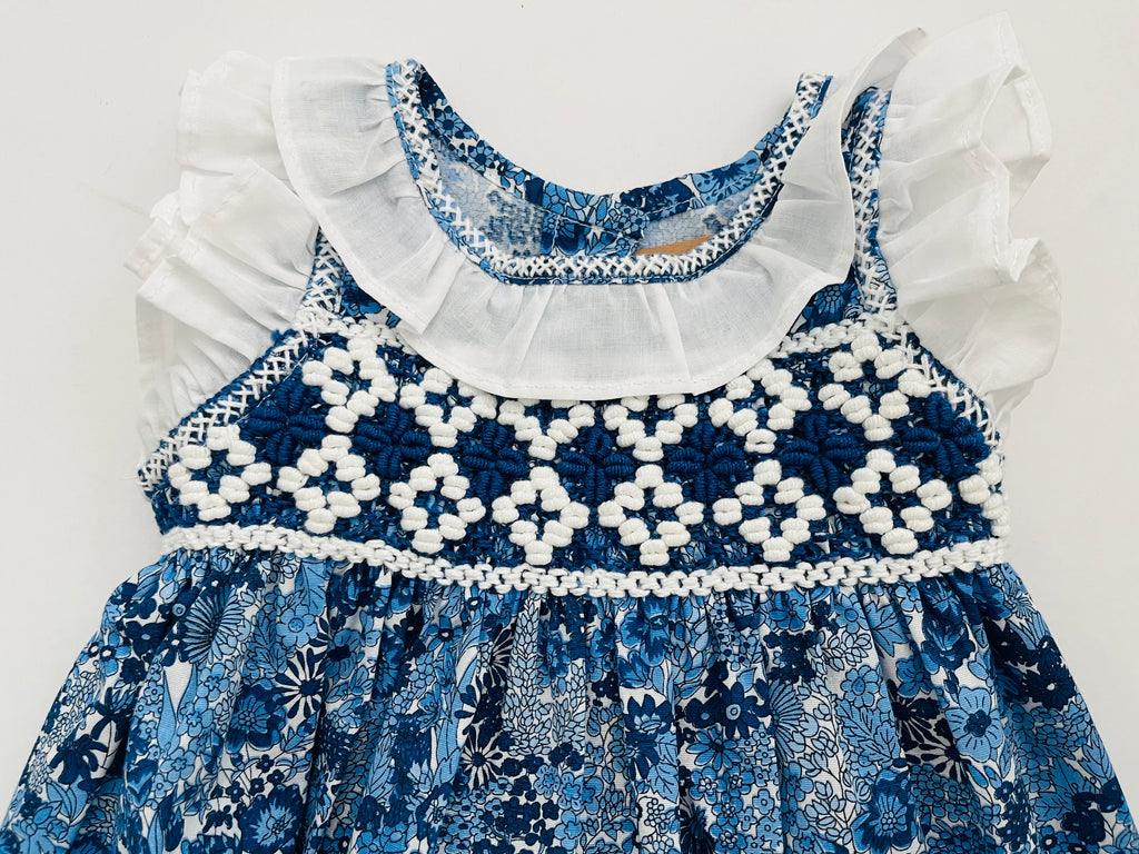 Altea Smocked Dress, Blue