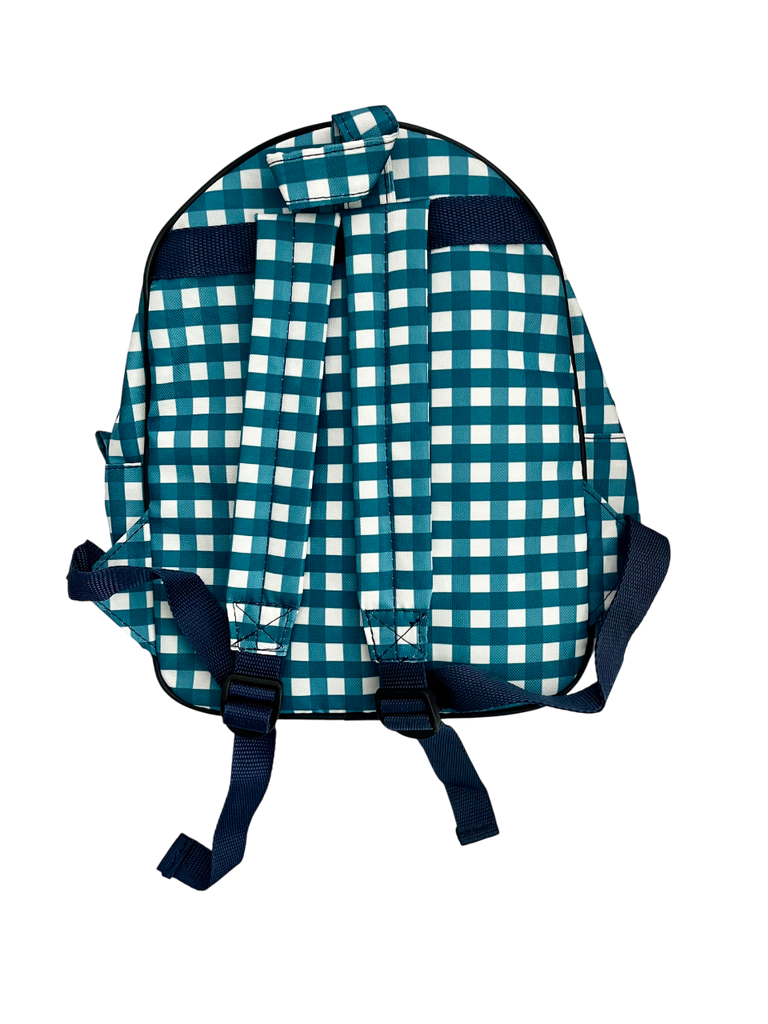 Gingham Preschool Backpack, Navy