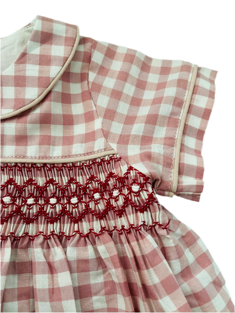 Hannah Smocked Dress , Pink