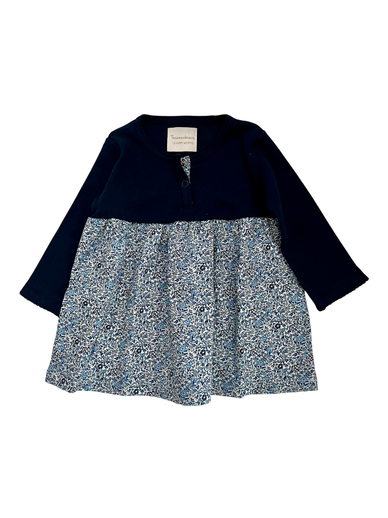 Abril Cotton Dress, Navy