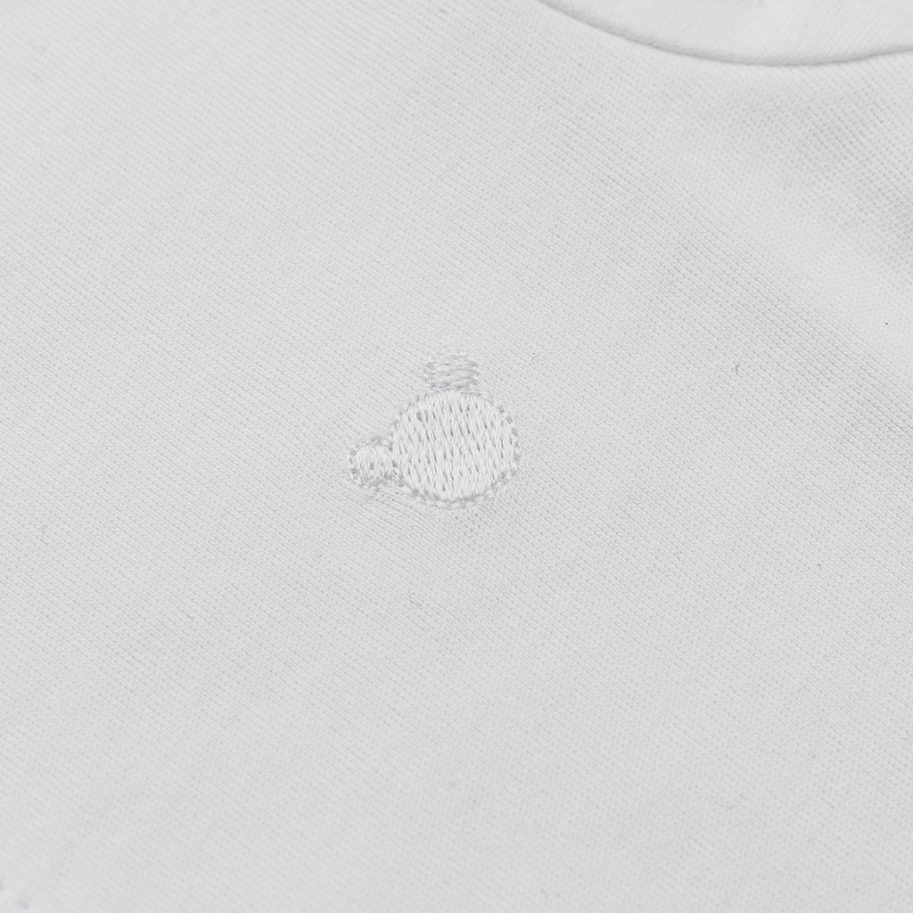 Honey Logo Short Sleeve Bodysuit, White