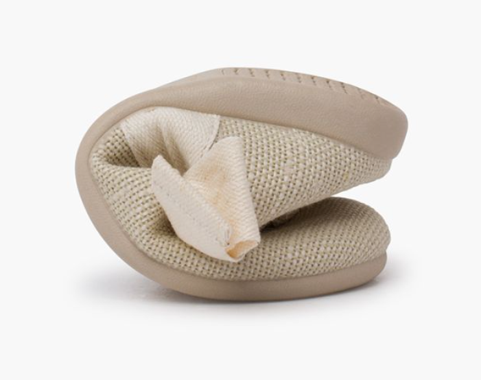 Mercedita Linen with Ecru Bow - Ecru