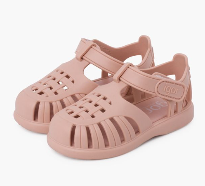 Tobby Solid Sandals with adhesive strip
