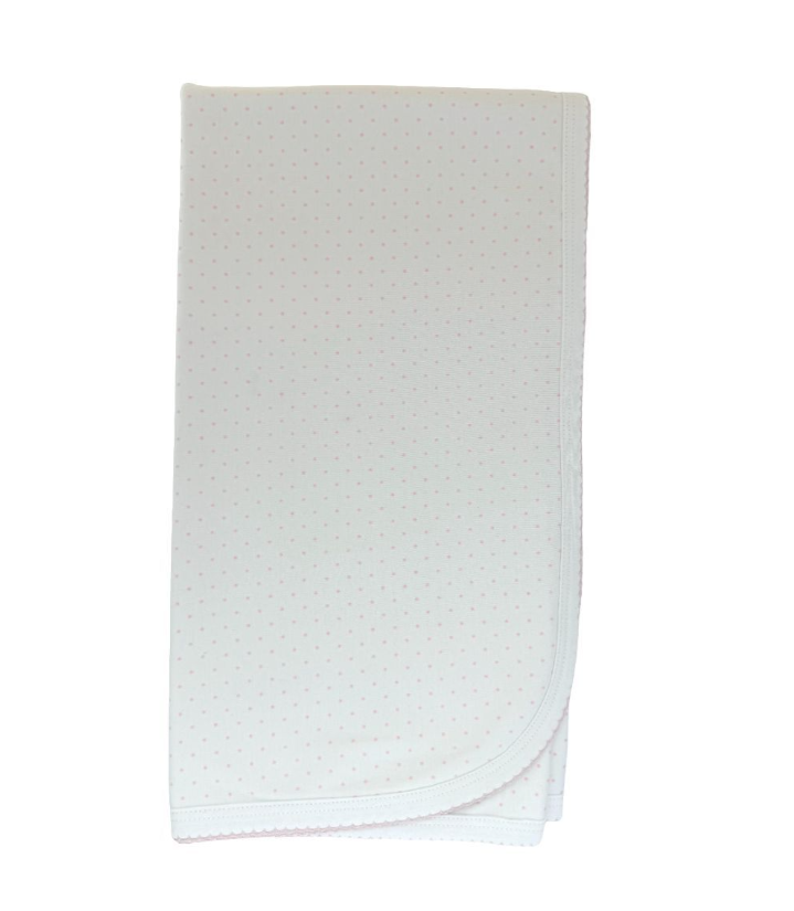 LONDON PIMA BLANKET - PINK DOTS