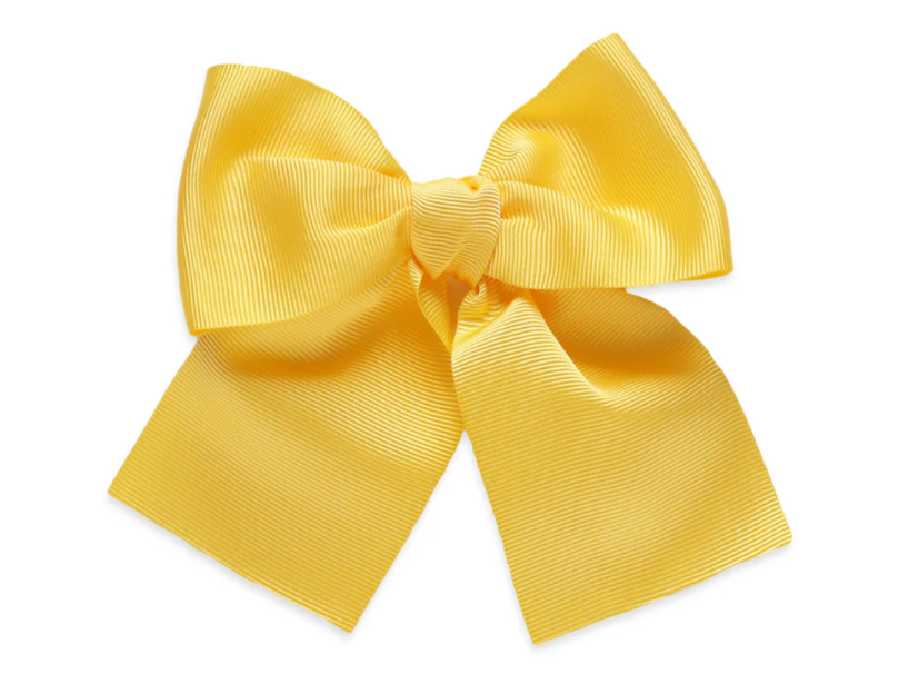 Big gros grain sailor bow- Yellow