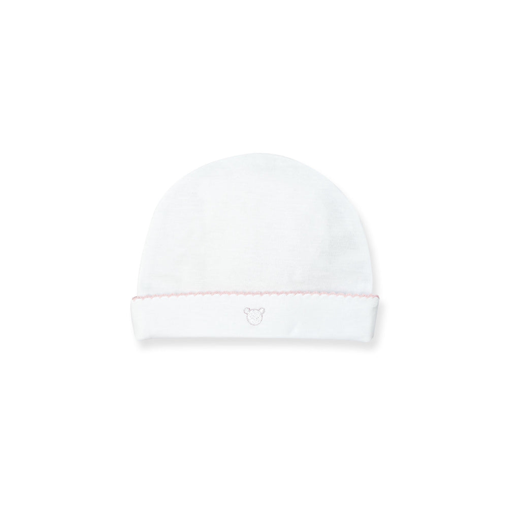 Classic Pima Logo Hat, White & Pink