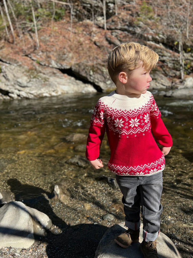 Red Fairisle Igloo Sweater