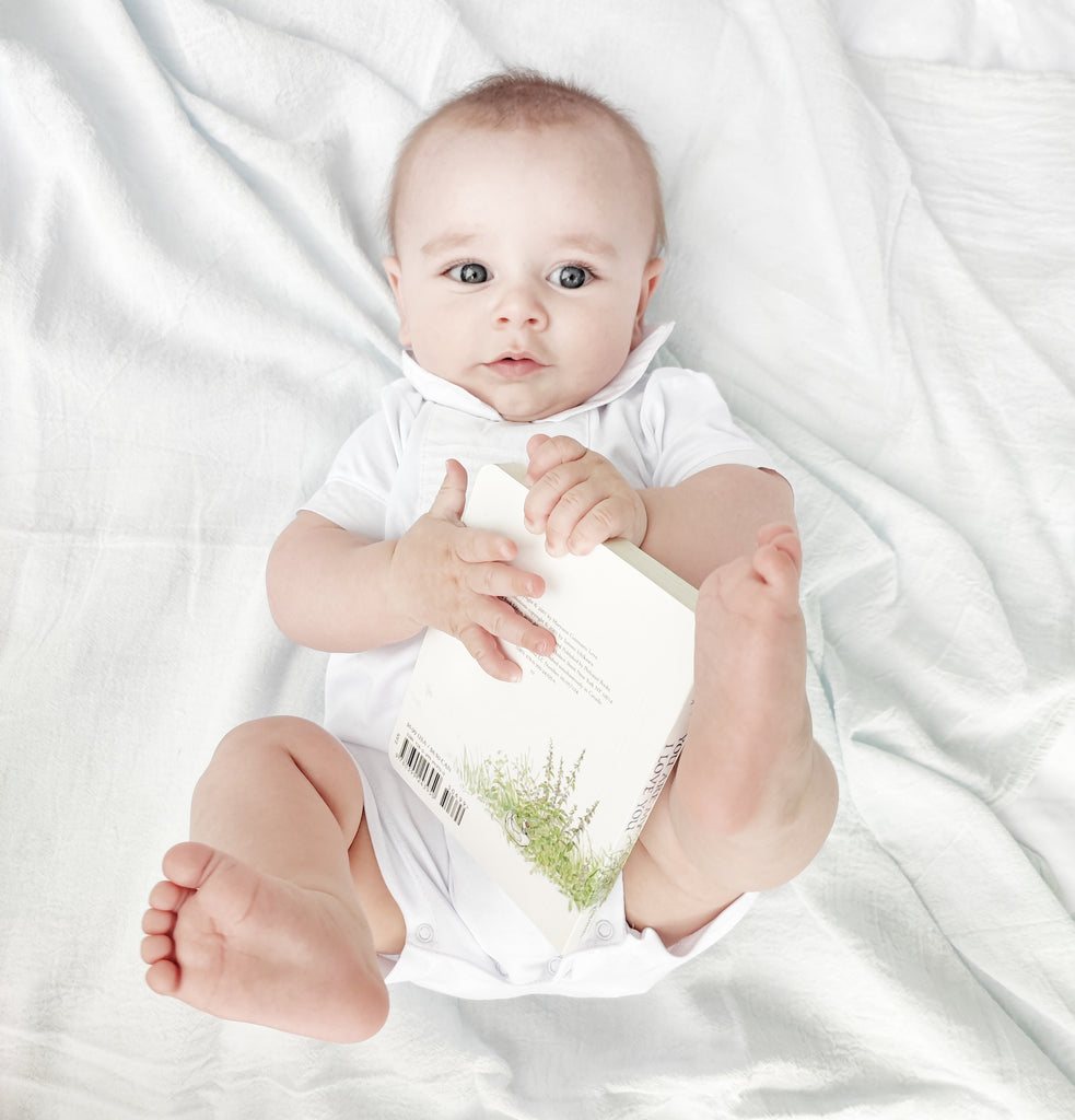 Harry Pima Short Playsuit, White