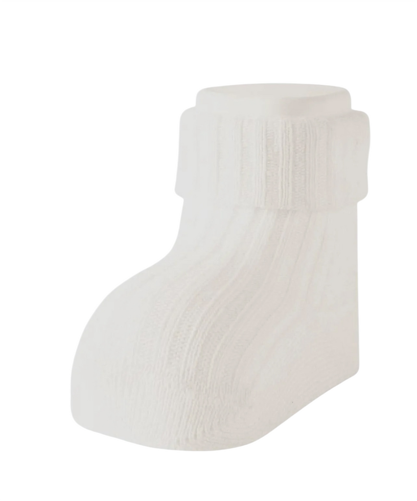 Baby Ribbed Cotton Socks 2, Natural
