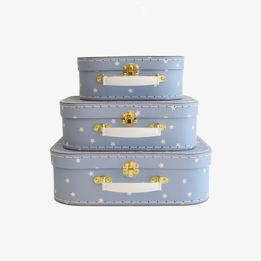 Kids Carry Case Set - Blue Stars
