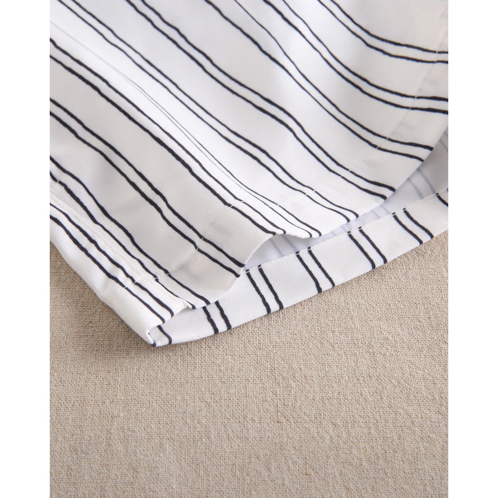 White with black stripes shorts