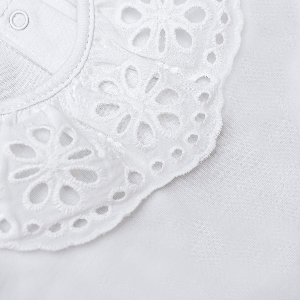 Portugal Pima Playsuit, White