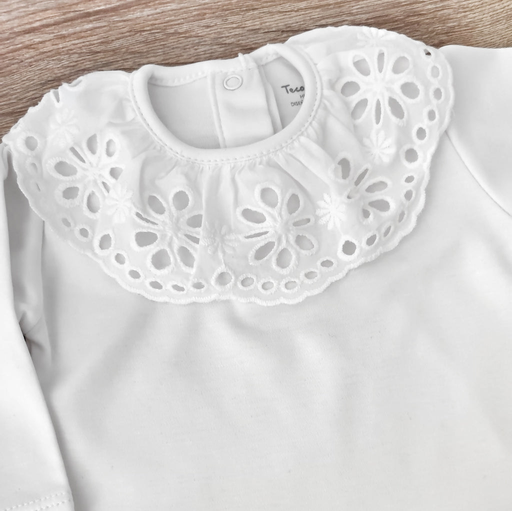 Portugal Pima Playsuit, White