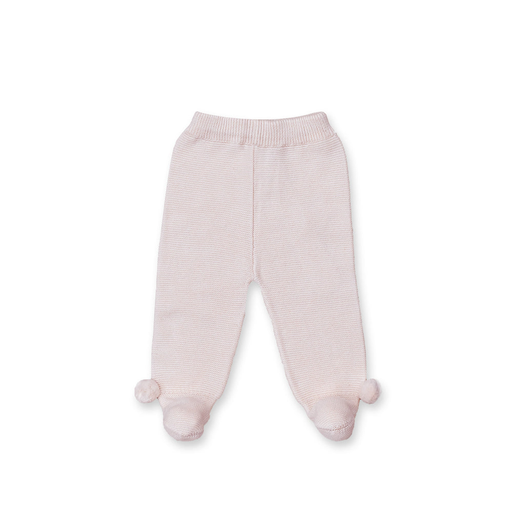 Pompom Knitted Pant Brest, Pink